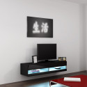 Cama Living room cabinet set VIGO NEW 11 black/black gloss