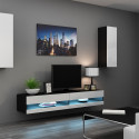 Cama Living room cabinet set VIGO NEW 10 black/white gloss