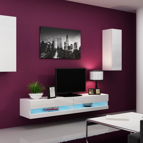 Cama Living room cabinet set VIGO NEW 10 white/white gloss