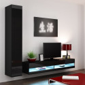 Cama Living room cabinet set VIGO NEW 9 black/black gloss