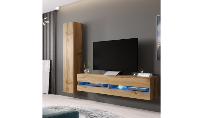 Cama Living room cabinet set VIGO NEW 9 wotan/wotan gloss