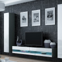 Cama Living room cabinet set VIGO NEW 4 grey/white gloss Cama Living room cabinet set VIGO NEW 4 grey/white gloss