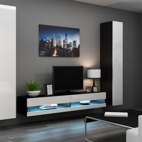 Cama elutoa kapi komplekt VIGO NEW 4 must/valge läikiv