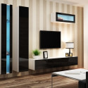 Cama Living room cabinet set VIGO NEW 2 white/black gloss