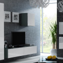 Cama Living room cabinet set VIGO 24 grey/white gloss