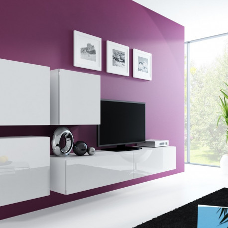 Cama Living room cabinet set VIGO 23 white/white gloss