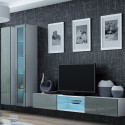 Cama Living room cabinet set VIGO 17 white/grey gloss