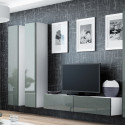 Cama Living room cabinet set VIGO 14 white/grey gloss