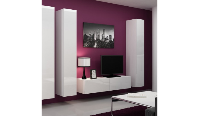 Cama Living room cabinet set VIGO 14 white/white gloss
