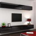 Cama Living room cabinet set VIGO 13 black/black gloss