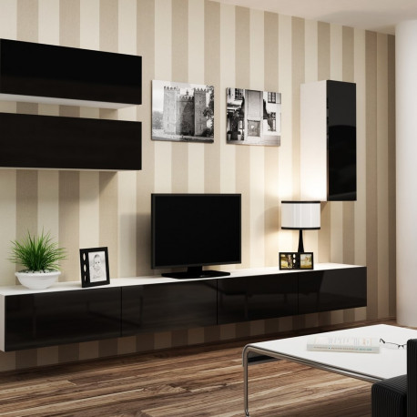 Cama elutoa kapikomplekt VIGO 13 valge/must läikiv