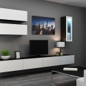 Cama Living room cabinet set VIGO 12 black/white gloss
