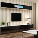 Cama Living room cabinet set VIGO 12 white/black gloss