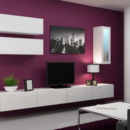 Cama Living room cabinet set VIGO 12 white/white gloss