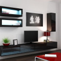 Cama Living room cabinet set VIGO 11 black/black gloss