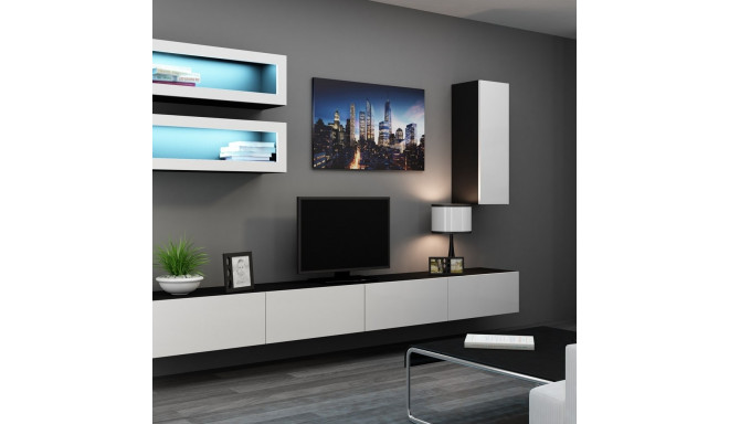 Cama Living room cabinet set VIGO 11 black/white gloss