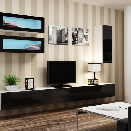 Cama elutoa kapikomplekt VIGO 11 valge/must läikiv