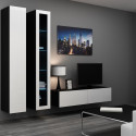 Cama Living room cabinet set VIGO 10 black/white gloss