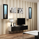 Cama Living room cabinet set VIGO 8 white/black gloss