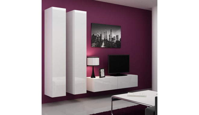 Cama Living room cabinet set VIGO 9 white/white gloss