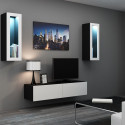 Cama Living room cabinet set VIGO 8 black/white gloss