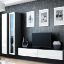 Cama Living room cabinet set VIGO 2 grey/white gloss