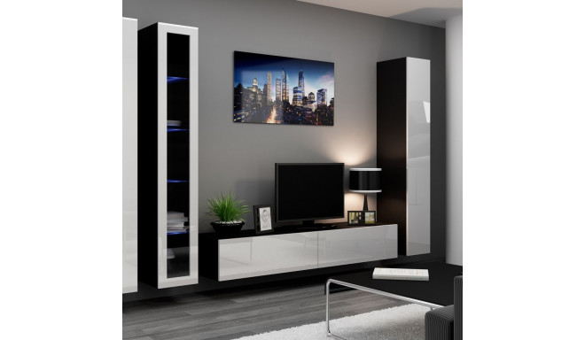 Cama Living room cabinet set VIGO 2 black/white gloss