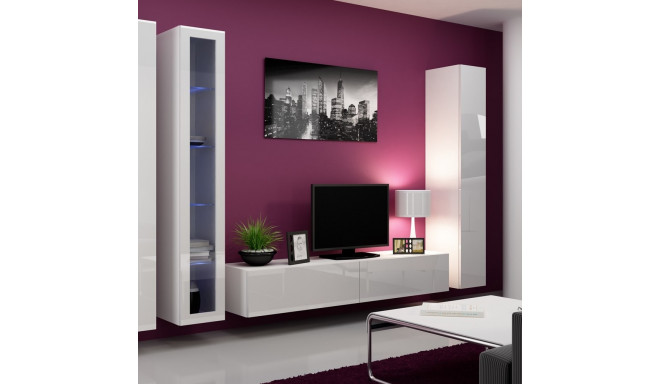 Cama Living room cabinet set VIGO 2 white/white gloss