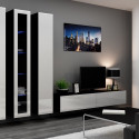 Cama Living room cabinet set VIGO 2 black/white gloss