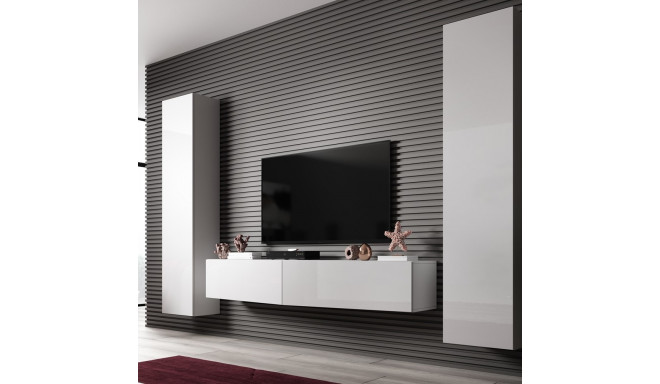 Cama elutoa kapikomplekt VIGO SLANT 2 valge/valge läikiv