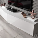 Cama Living room cabinet set VIGO SLANT 2 white/white gloss