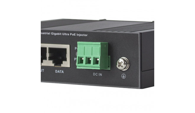 Intellinet tööstuslik gigabitine Ultra PoE injektor, 1 x 60 W port, IEEE 802.3bt/at/af Power over Et