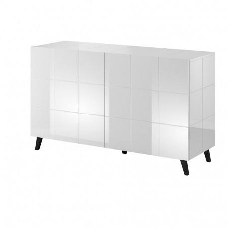 Cama 2D REJA valge läikiv kummut