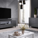 Cama sideboard 2D REJA graphite grey gloss/graphite grey gloss