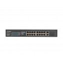 Lanberg Switch rack 19" POE+ 16x 100MB /2X COMBO  GIGABIT ETHERNET 250W