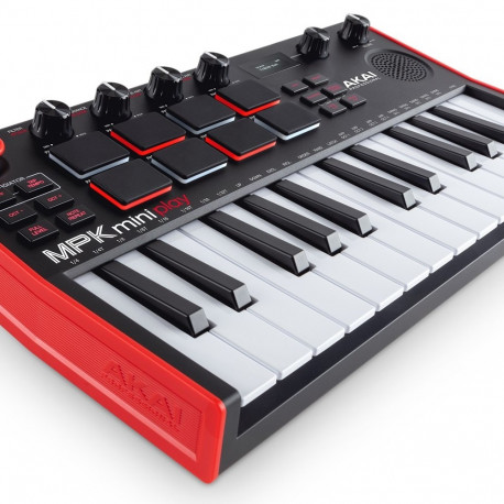 AKAI MPK Mini Play MK3 juhtklaviatuur Pad kontroller MIDI USB Must, Punane