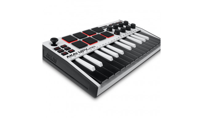 AKAI MPK Mini MK3 Control keyboard Pad controller MIDI USB Black, White