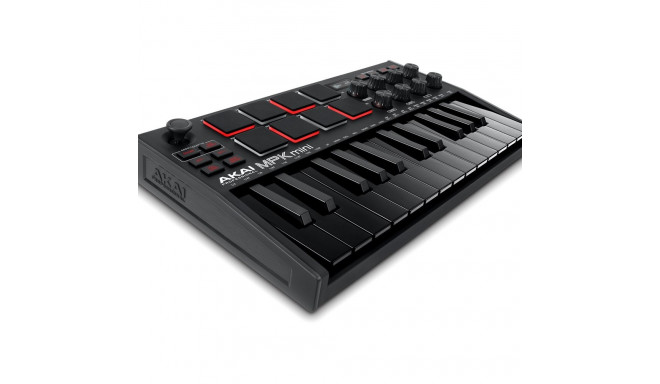AKAI MPK Mini MK3 Control keyboard Pad controller MIDI USB Black