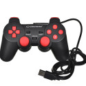 Esperanza EGG102R Gaming Controller Black, Red USB 2.0 Gamepad Analogue / Digital PC