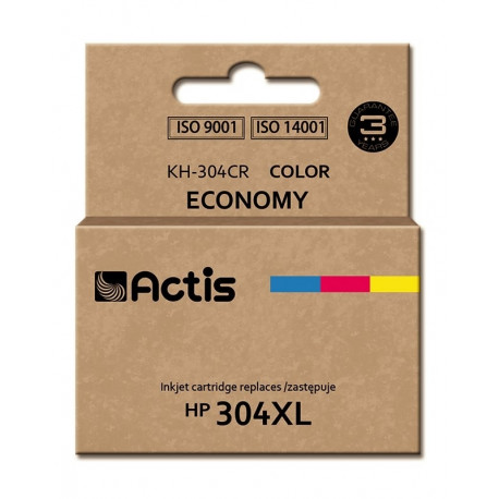 Actis KH-304CR tindikassett (asendus HP 304XL N9K07AE; premium; 18 ml; värviline)