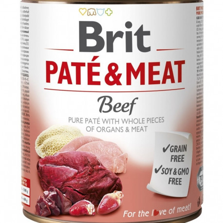 Brit Paté & Meat veiselihaga märg koeratoit, 800g