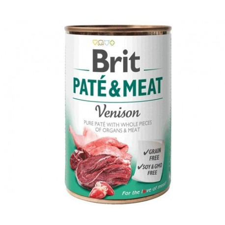 BRIT Paté & Meat ulukilihaga märg koeratoit purk 400 g