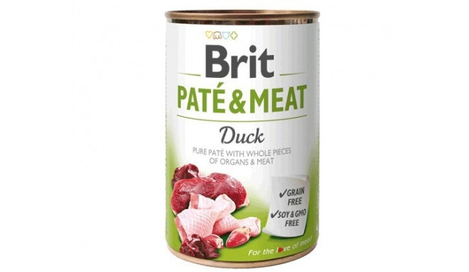 BRIT Pate&Meat Adult Duck - Wet dog food - 400 g