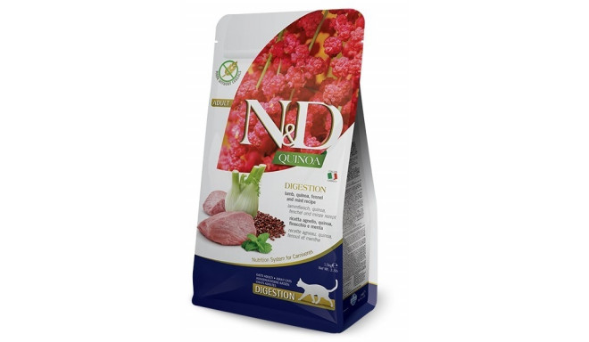 FARMINA N&D Quinoa Seedimine Lambaliha ja Apteegitill - kuiv kassitoit - 1,5 kg