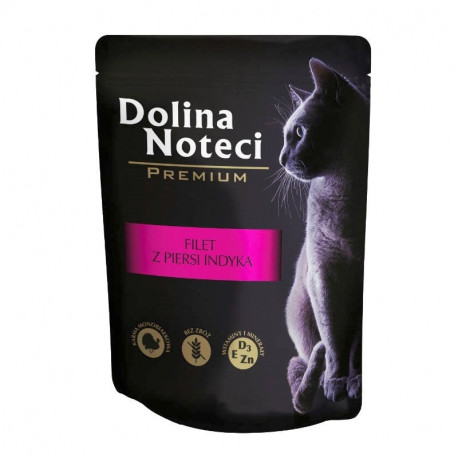 DOLINA NOTECI Premium kalkunirinnafilee kastmes märg kassitoit 85 g