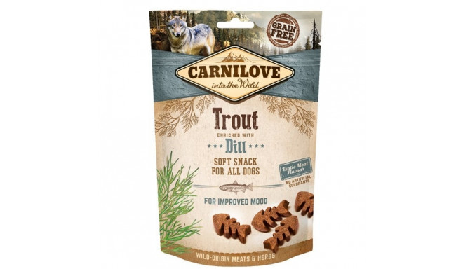 CARNILOVE SEMI-MOIST SOFT SNACK Trout Enriched with Dill - dog treat - 200 g