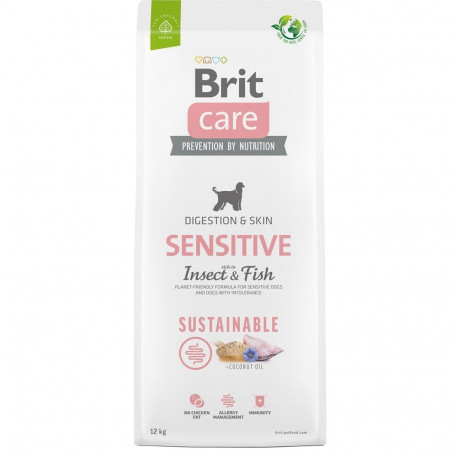 BRIT Care Dog Sustainable Sensitive Insect & Fish - dry dog food - 12 kg