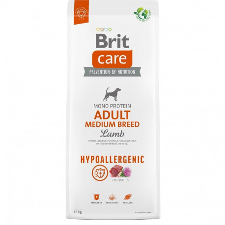 BRIT Care Hypoallergenic Adult Medium Breed Lamb - dry dog food - 12 kg