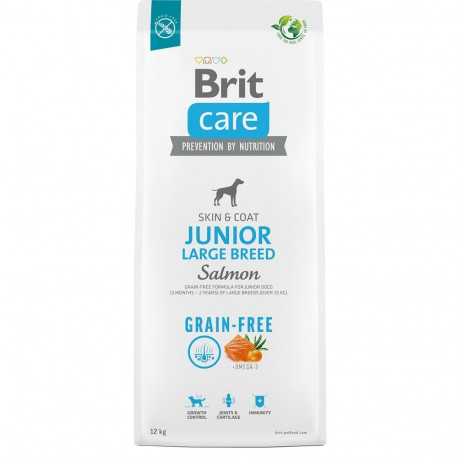 BRIT Care Junior Large Breed lõhe kuiv koeratoit 12 kg