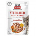 BRIT Care Cat Sterilized Hearty Duck Pouch - wet cat food - 85 g